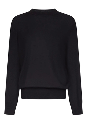 LouLou de Saison drop shoulder ribbed knitwear - Black