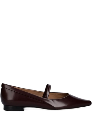 BOSS pointed-toe flat pumps - Brown