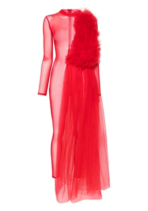Alchemy x Lia Aram tulle jumpsuit - Red