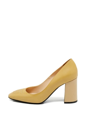 Bottega Veneta Pre-Owned block-heel pumps - Neutrals