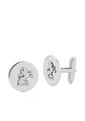 Mateo Lion coin cufflinks - Silver