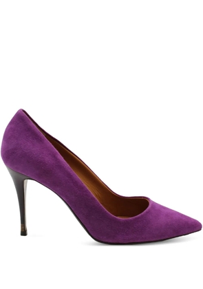 Fendi Pre-Owned pointed-toe suede pumps - Purple
