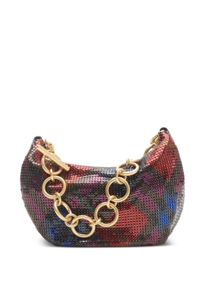 Burberry check-print chainmail mini bag - Red