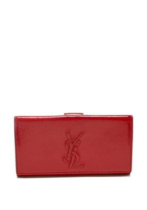Saint Laurent Pre-Owned Belle De Jour logo wallet - Red