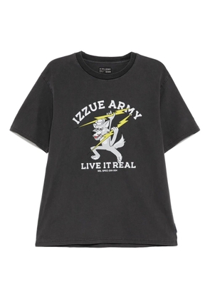 izzue graphic-print t-shirt - Grey