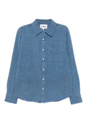 Corridor dyed waffle-knit shirt - Blue