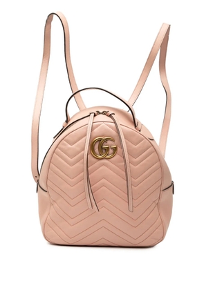 Gucci Pre-Owned 2016-2025 Small GG Marmont Matelasse Leather backpack - Pink