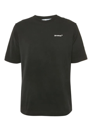 Off-White Pre-Owned logo-print cotton T-shirt - Black