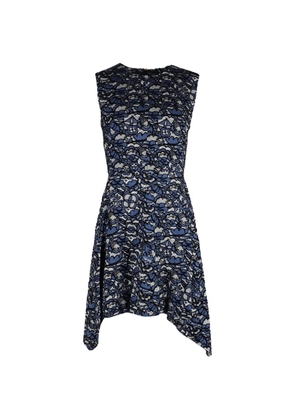 Louis Vuitton Pre-Owned lace pattern dress - Blue