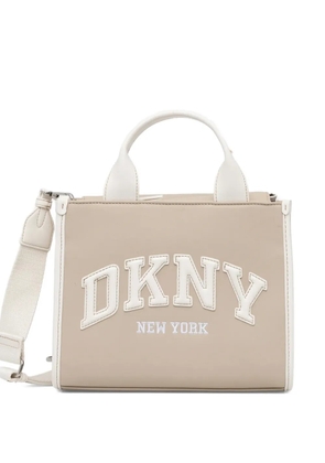 DKNY Hadlee logo-detail top-handle tote bag - Neutrals