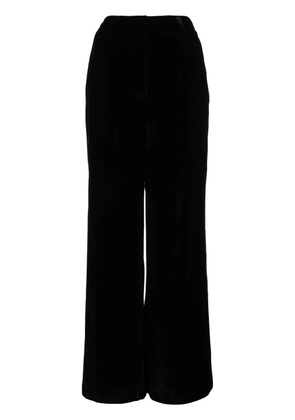 Ulla Johnson Veronica velvet wide-leg trousers - Black