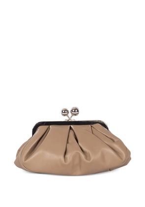 Weekend Max Mara Small Pasticcino gathered frame clutch bag - Neutrals