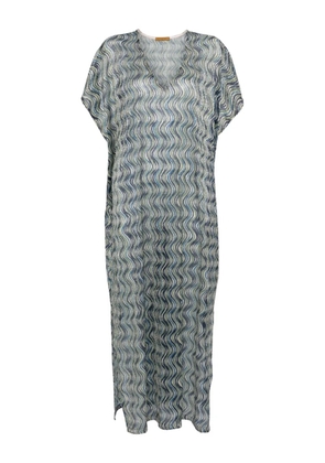 Siyu v-neck dress - Blue