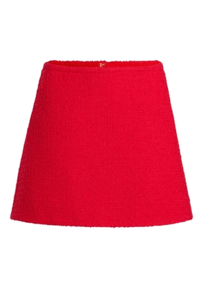 Patou tweed A-line mini skirt - Red