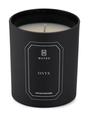 Mateo Onyx scented candle - Black
