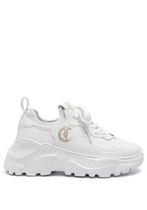 Just Cavalli logo-plaque chunky sneakers - White