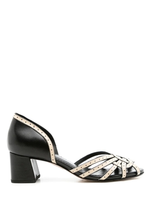 Sarah Chofakian Cordelia 50mm peep-toe pumps - Black