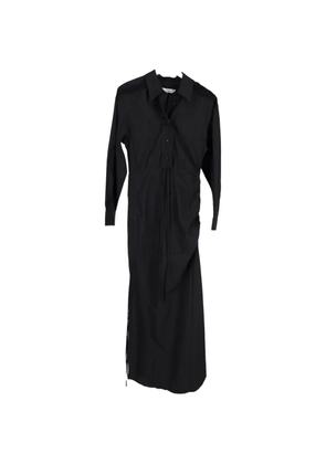 Christopher Esber lace-trim shirt midi dress - Black