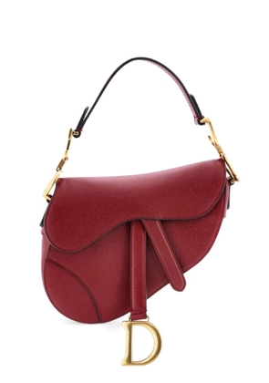 Christian Dior Pre-Owned Saddle Handbag Leather Mini shoulder bag - Red