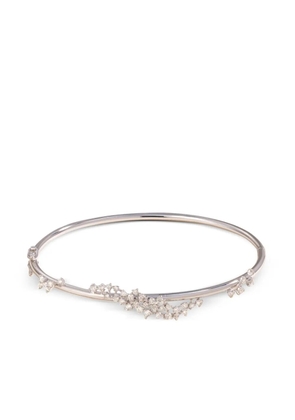 Ananya 18K white gold Scatter diamond bangle - Silver