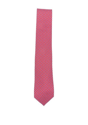 Ferragamo patterned tie - Red