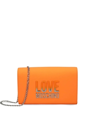 Love Moschino logo-embellished crossbody bag - Orange