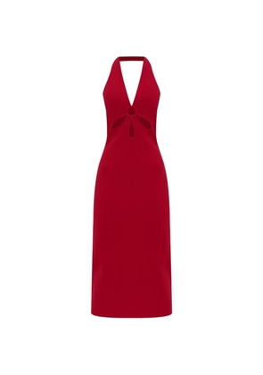 Cult Gaia cut-out halterneck midi dress - Red