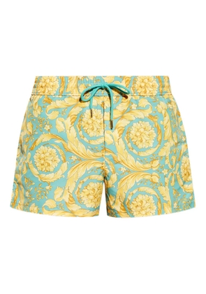 Versace Barocco-print swim shorts - Yellow