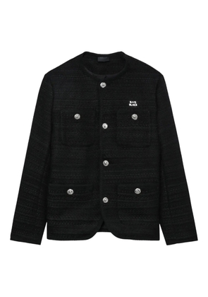 A BATHING APE® back-detail buttoned shirt jacket - Black