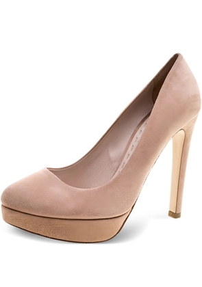Miu Miu Pre-Owned 125mm suede pumps - Neutrals