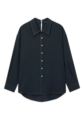 tout a coup contrast-stitch button-up shirt - Blue