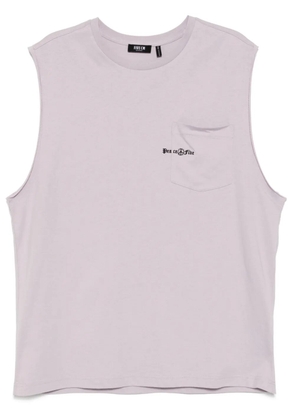 FIVE CM logo-embroidered vest - Purple