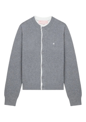 A BATHING APE® star-embroidered cardigan - Grey