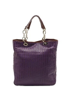 Christian Dior Pre-Owned latrge Soft Lady Dior leather tote bag - Purple