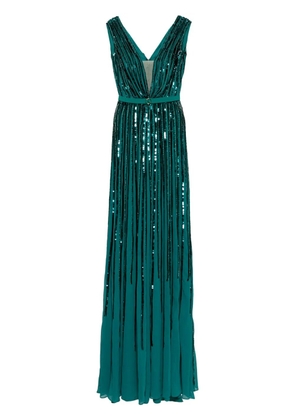 Saiid Kobeisy sequin long dress - Green