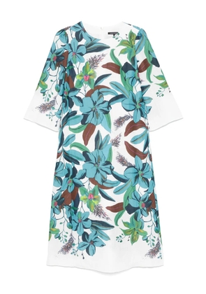 Luisa Cerano Hawaiian-print dress - White