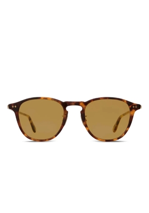 Garrett Leight Hampton tortoiseshell round sunglasses - Brown