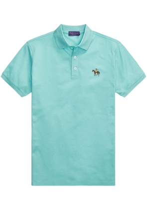 Ralph Lauren Purple Label logo-embroidered polo shirt - Blue