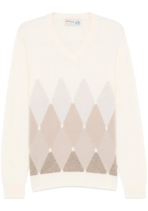 Ballantyne V-neck sweater - Neutrals