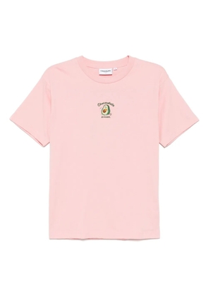 CHOCOOLATE logo-embroidered T-shirt - Pink