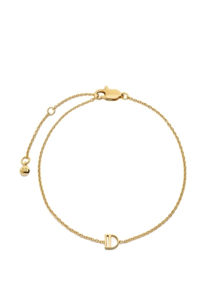 Monica Vinader initial chain bracelet - Gold