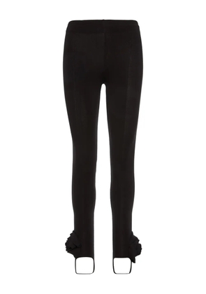 Ana Radu ruffled-cuff leggings - Black