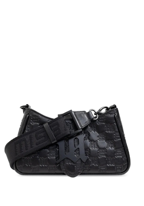 MISBHV embossed leather shoulder bag - Black