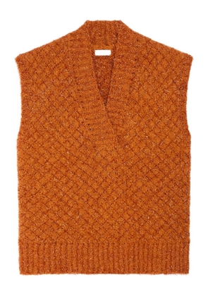DRIES VAN NOTEN V-neck vest - Orange