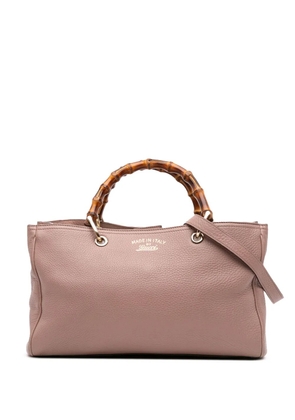 Gucci Pre-Owned 2016-2025 Medium Calfskin Bamboo Shopper satchel - Pink