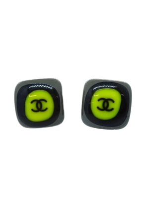 CHANEL Pre-Owned 2003 CC stud earrings - Black