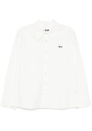 izzue embroidered shirt - White