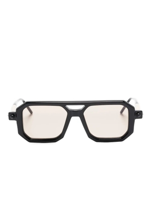 Kuboraum geometric-frame glasses - Black