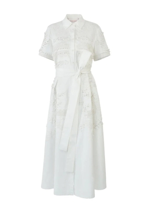 Carolina Herrera embroidered midi dress - White