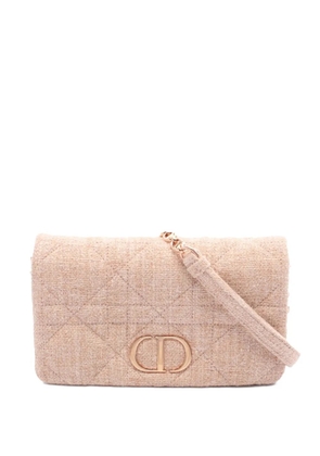 Christian Dior Pre-Owned 2010-2025 Small Tweed Macrocannage Caro Bag crossbody bag - Pink